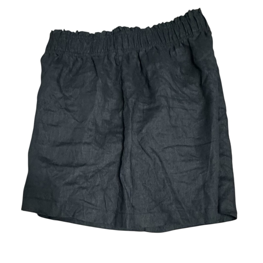 Quince 100% European Linen High Waisted Black Shorts Size M. - Picture 4 of 8